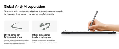 HONOR CHOICE penna per HONOR Pad 10/9/X9a, ad alta sensibilità, Palm Rejection, penna touch per tablet con rilevamento dell'inclinazione, penna capacitiva con 1 punta di ricambio