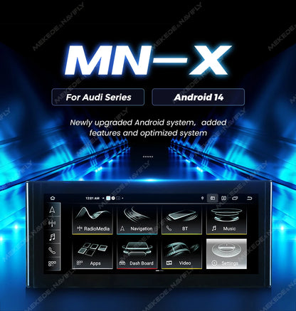 MEKEDE 8.8 "CarPlay Auto Android 14 Autoradio Radio Per Audi Q5 2010-2017 8 Core BT di Navigazione GPS DSP WIFI Lettori Multimediale