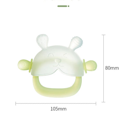 MAMIJOY 1 Pezzo Anello Massaggiagengive per Neonati, Anti-Caduta, in Silicone, per l'Allenamento alla Masticazione, Senza BPA, per Bambini di 2 Mesi, Neonati YJ0