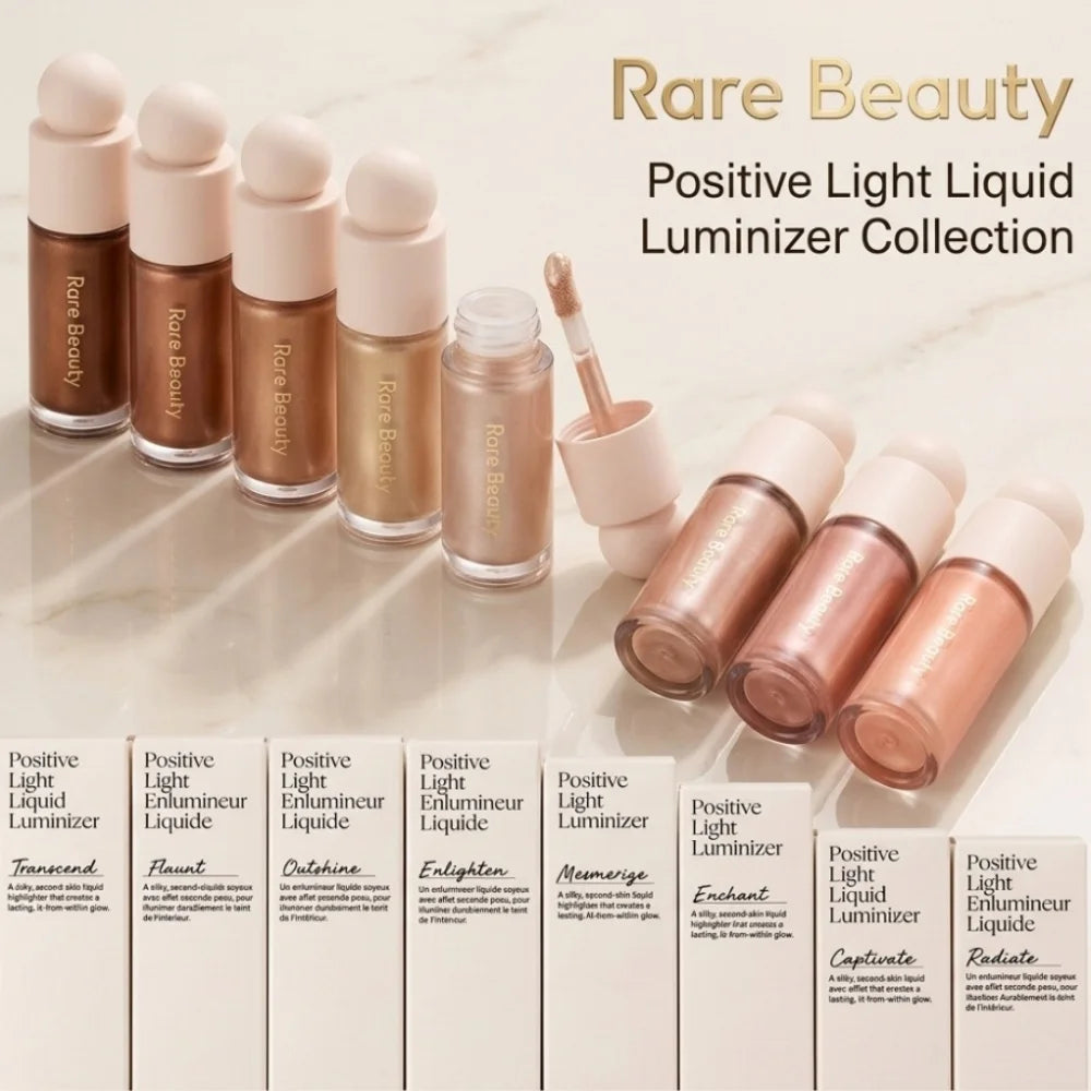 Rare Beauty Illuminante Innovativo Effetto Seta Leggera, Resistente all'Acqua, a Lunga Durata, Anti-Trasferimento e Anti-Sbavatura, Cosmetico per il Trucco