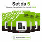 Confezione da 5 schede di memoria Kingston Canvas Select Plus microSD 128 GB, microSDXC Gen3 150 MB/s A1, adattatore SD incluso, SDCS3/128GB