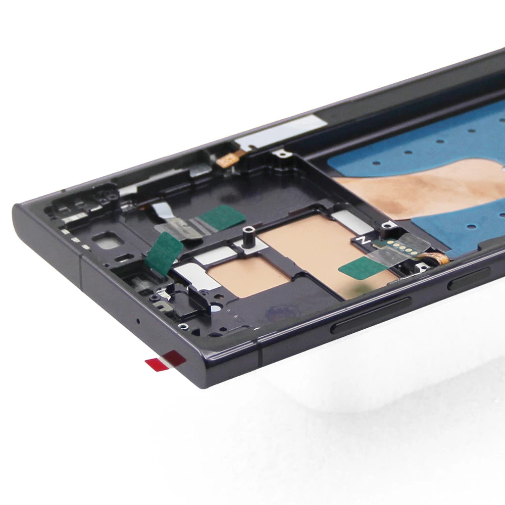 Per Samsung S23 Ultra 5G AMOLED Display LCD Touch Screen con cornice Digitizer Sostituzione compatibile con SM-S918B G918