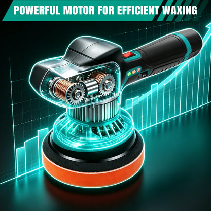 Lucidatrice Senza Fili 12V 800W, 6 Velocità Variabili 2800-6000RPM, Batteria al Litio Portatile, Strumento per Lucidatura Auto, Rimozione Graffi, Finitura a Specchio, Lucidatrice per Dettagli Auto