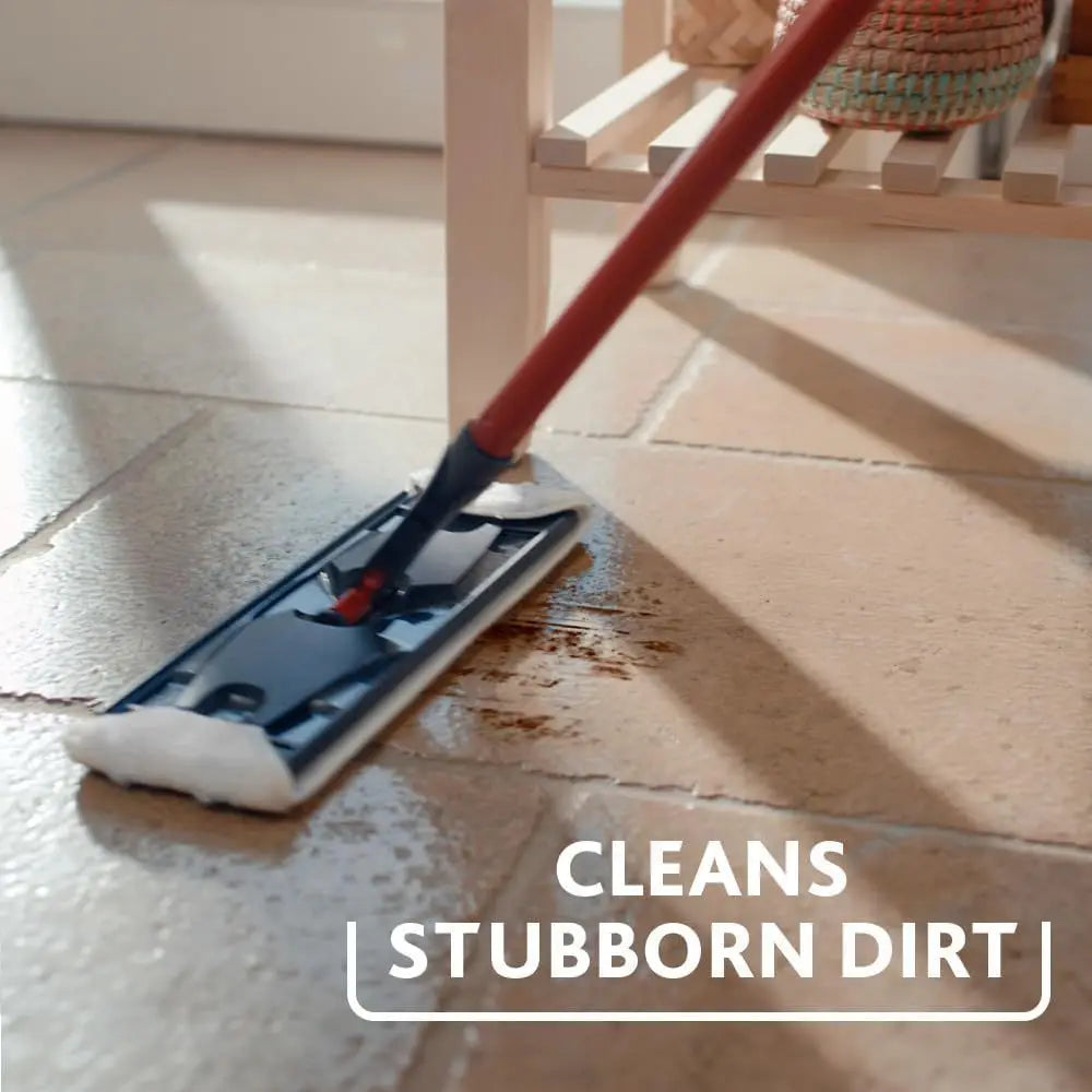 Vileda H2Pro FlatMop – Sistema Lavapavimenti con Secchio a Doppia Vasca, Mop Piatto in Microfibra, Acqua Pulita ad Ogni Risciacquo
