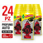 Confezione da 6, 12 o 24 Arbre Magique Black Rose, profumatori auto da appendere, fragranza raffinata e vellutata, formato scorta per auto, furgone, armadio e piccoli ambienti