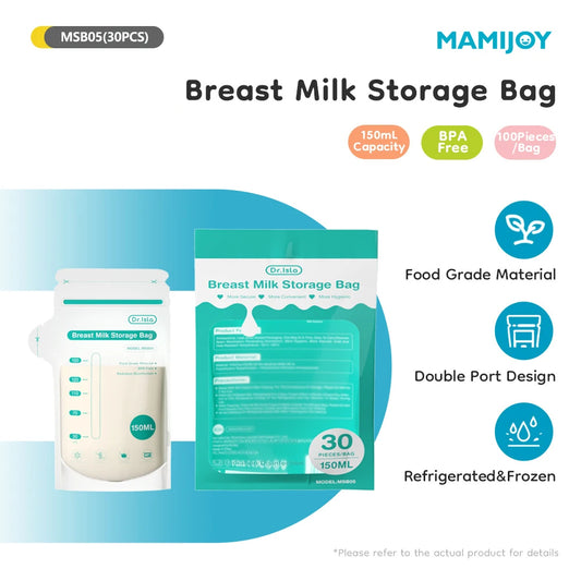 MAMIJOY Sacchetto per la Conservazione del Latte Materno 10/30 Pezzi 150/250ML Capacità Monouso Sacchetto per la Conservazione del Latte Congelato Senza BPA MSB05/01