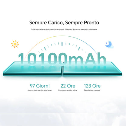 HONOR Pad X8b, tablet versione UE, batteria da 10.100 mAh, display HONOR Eye Comfort FullView da 11 pollici, chipset Snapdragon a 6 nm, struttura in metallo resistente, tablet Android