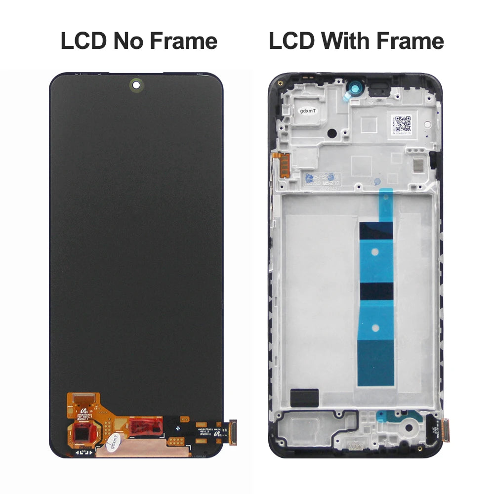 Schermo OLED per Xiaomi Redmi Note 12 4G 23021RAAEG muslimah Display Lcd Touch Screen con cornice per Redmi Note 12 4G LCD