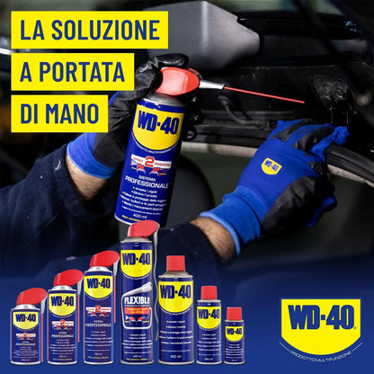 WD-40 - Prodotto Multifunzione - Lubrificante Spray - Elimina i cigolii, sblocca, elimina l’umidità, previene la ruggine - Compatibile con tutti i metalli, plastica e gomma - Senza silicone