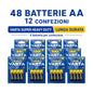 Pacco scorta Batterie AA VARTA Super Heavy Duty Zinco-Carbon 1,5V R6 per Telecomandi Orologi Sveglie