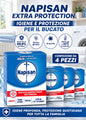 Confezione da 3, 4 o 5 Napisan Additivo Polvere 500 g, additivo per bucato in lavatrice e a mano, formato scorta per casa e lavanderia