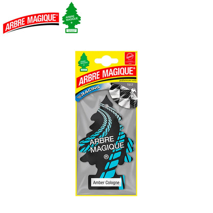Confezione da 6, 12 o 24 Arbre Magique Amber Cologne, profumatori auto da appendere, fragranza legnosa e avvolgente, formato scorta per auto, furgone, armadio e piccoli ambienti