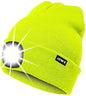 Cappello Illuminato Berretto,USB Ricaricabile Cappello da Corsa 4 LED Impermeabile Luce Invernale Calda Lampada Frontale Regali per Uomo e Donna