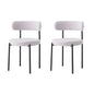 EGOONM Set di 2/4/6 Sedie da Pranzo in Stile Nordico, Sedie Imbottite in Velluto Teddy per Cucina e Sala da Pranzo