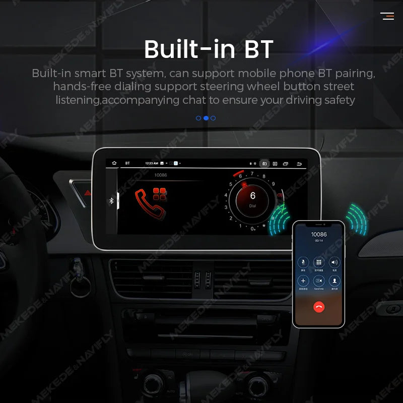 MEKEDE 8.8 "CarPlay Auto Android 14 Autoradio Radio Per Audi Q5 2010-2017 8 Core BT di Navigazione GPS DSP WIFI Lettori Multimediale