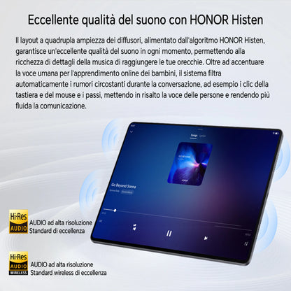 HONOR Pad X8a Tablet da 11", Display con Protezione degli Occhi a 90Hz, Batteria da 8300mAh, 4 Altoparlanti, Android 14, WiFi, Space Gray