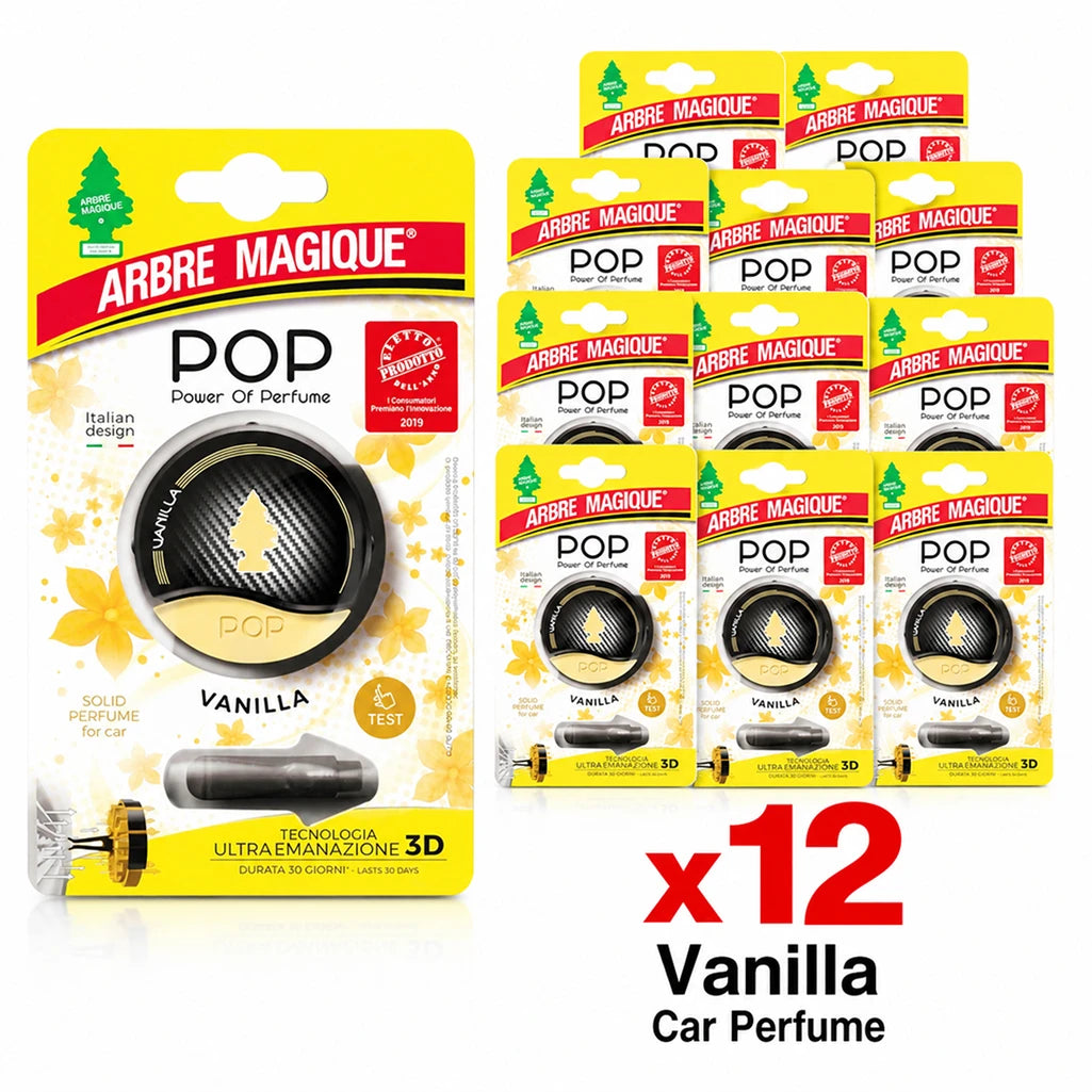 Arbre Magique POP Vaniglia – Confezione da 6 o 12 profumatori auto