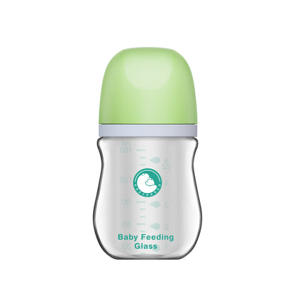 MAMIJOY 1PCS Biberon per Neonati 90ML/160ML Biberon in Vetro Anti-flatulenza Biberon per l'Alimentazione del Latte Senza BPA per Neonati
