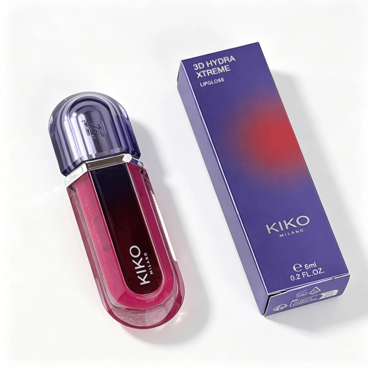 KIKO Milano Edizione Limitata 25° Anniversario Lucidalabbra 3D Hydra Viola, Smalto Labbra Volumizzante, Rossetto Trasparente Effetto Specchio, Non Sbiadisce, Maschera Labbra Naturale