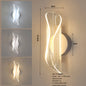 Lampada da parete per interni a LED 12W Lampada da parete moderna dimmerabile a 3 temperature di colore, illuminazione da parete in metallo acrilico per scale dell'ufficio della camera da letto