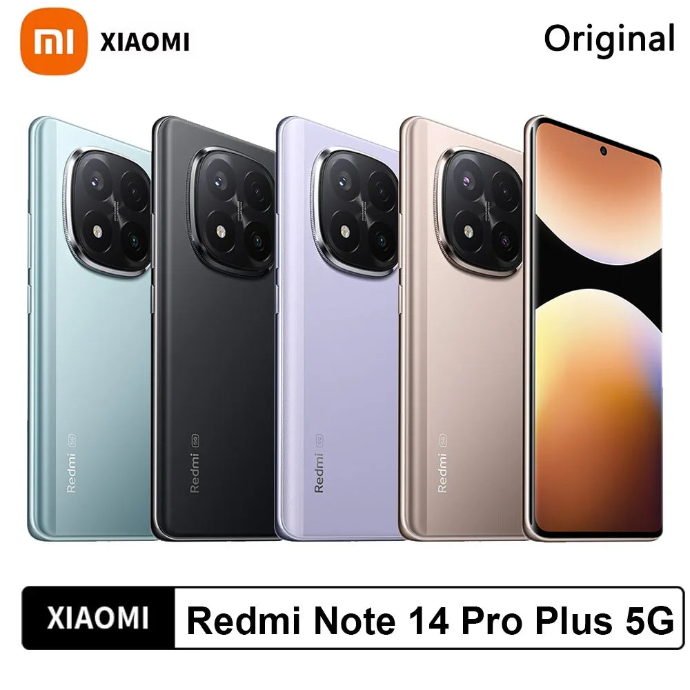 Xiaomi Redmi Note 14 Pro Plus 5G Versione Globale Smartphone NFC Snapdragon ® Schermo 7s Gen 3 AMOLED da 1,5K pollici 120Hz fotocamera 200 MP batteria