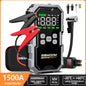 Avviatore di Emergenza per Auto con Compressore d'Aria Senza Fili, Gonfiatore Pneumatici, Booster Batteria con Power Bank e Torcia LED, Avviatore 12V per Tutti i Veicoli a Benzina o Diesel fino a 10.0L, Avviatore di Emergenza