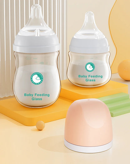 1 Pezzo Biberon per Neonati 90ML/160ML, Biberon in Vetro Anti-Colica, Biberon per l'Alimentazione del Latte, Senza BPA