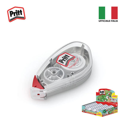 Confezione da 32 Pritt Flex Roller 4,2 mm x 10 m, correttori a nastro riscrivibili per frasi, lettere singole, scuola, ufficio e cancelleria