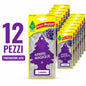 Confezione da 6, 12 o 24 Arbre Magique Lavanda, profumatori auto da appendere, fragranza fresca e versatile, formato scorta per auto, furgone, armadio e piccoli ambienti