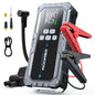 Avviatore di Emergenza per Auto con Compressore d'Aria Senza Fili, Gonfiatore Pneumatici, Booster Batteria con Power Bank e Torcia LED, Avviatore 12V per Tutti i Veicoli a Benzina o Diesel fino a 10.0L, Avviatore di Emergenza