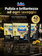 Finish Ultimate Plus Limone 14 Tabs per Confezione, Pastiglie per Lavastoviglie, Varianti da 3 o 4 Confezioni, 42 o 56 Tabs Totali