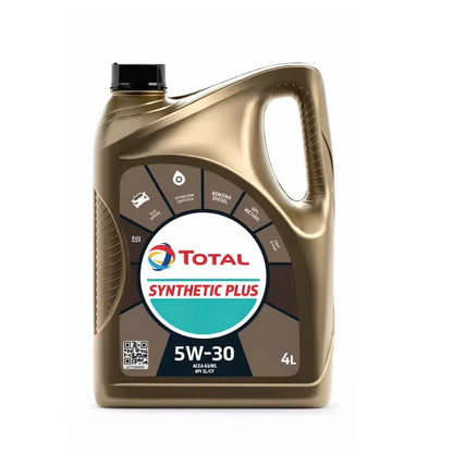 Total Synthetic Plus 5W-30 – Olio motore sintetico di alta qualità per motori a benzina e diesel – Massima protezione, minore usura, prestazioni elevate – 4 litri.