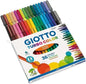 GIOTTO Turbo Color - Astuccio da 36-24 Pennarelli a Punta Fine, 2.8mm, Colori Intensi