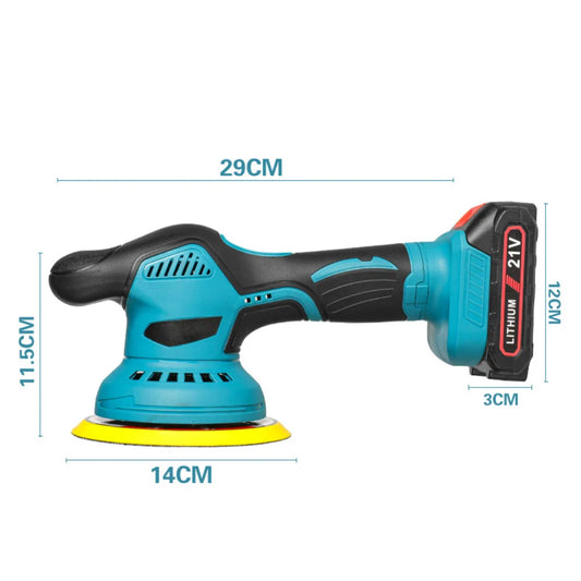 Lucidatrice per auto senza fili, 6000 giri/min, 6 velocità, lucidatrice elettrica per auto, macchina per lucidatura e applicazione di cera, compatibile con batteria Makita 18V.