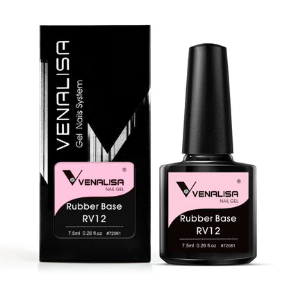 VENALISA Base in Gomma Cappotto Colore Gel per Unghie Smalto Gelatina Semi Trasparente Francese per Unghie Camouflage Soak off UV LED Gel per Unghie Smalto