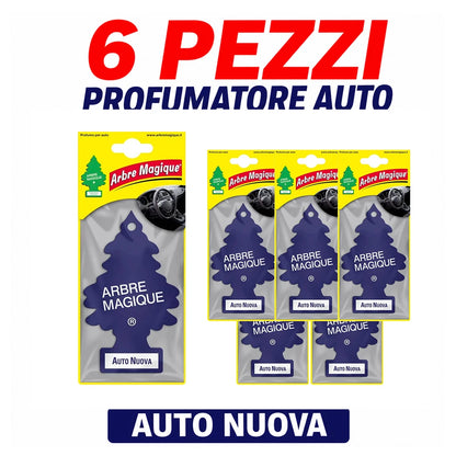 Confezione da 6, 12 o 24 Arbre Magique Duo Pack Black Rose, profumatori auto doppia unità, fragranza raffinata e vellutata, formato scorta per auto, furgone e piccoli ambienti