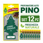 Confezione da 6, 12 o 24 Arbre Magique Pino, profumatori auto da appendere, fragranza piacevole e rinfrescante, formato scorta per auto, furgone, armadio e piccoli ambienti