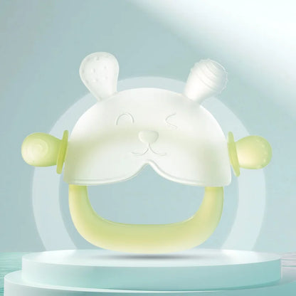MAMIJOY 1 Pezzo Anello Massaggiagengive per Neonati, Anti-Caduta, in Silicone, per l'Allenamento alla Masticazione, Senza BPA, per Bambini di 2 Mesi, Neonati YJ0