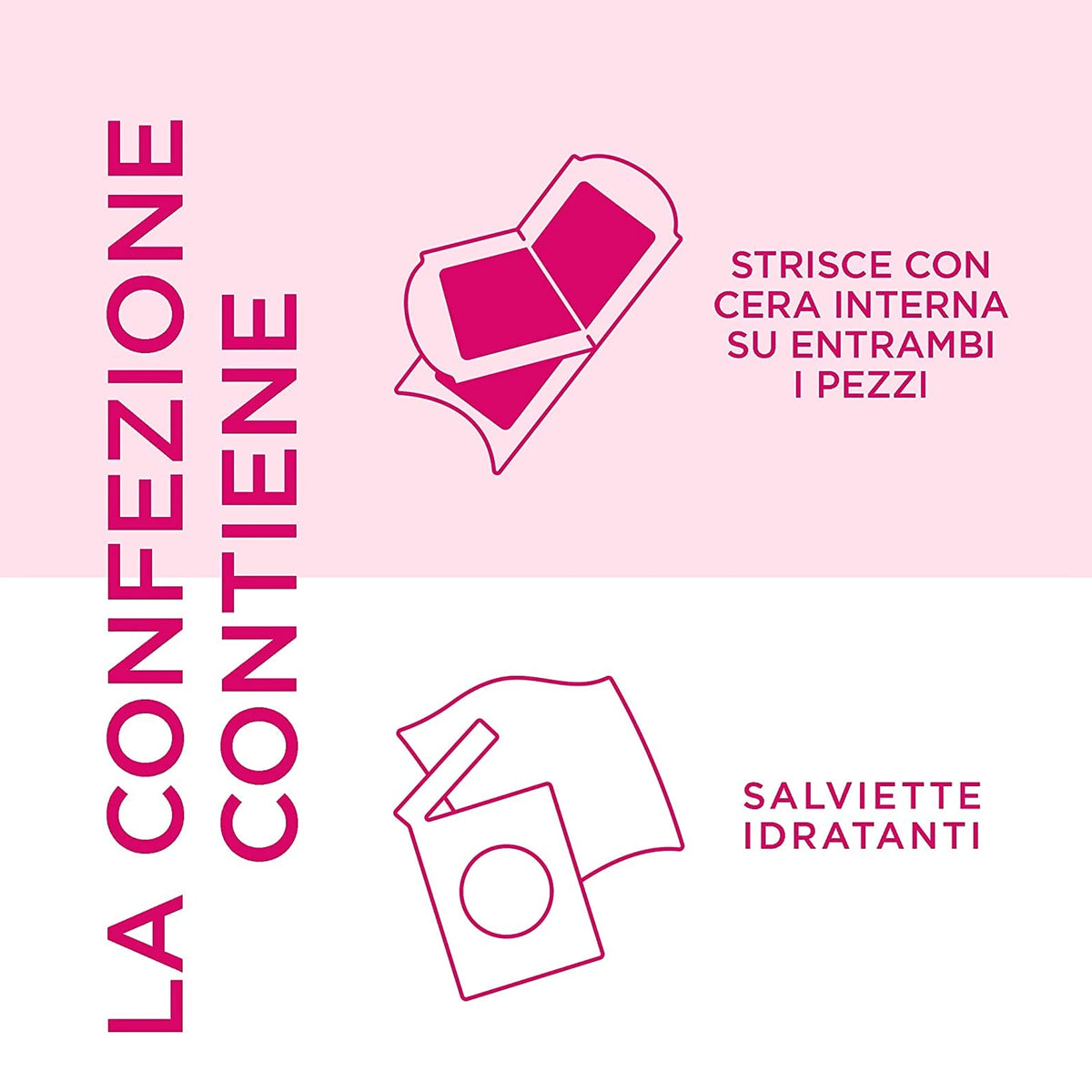 Veet Pure Strisce Corpo 16 pz Ipoallergeniche, strisce depilatorie per il corpo, varianti da 2, 3 o 5 confezioni, 32/48/80 strisce totali