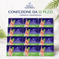 Confezione da 12 Felce Azzurra Talco Fresco in Busta 100 g, talco profumato per la cura quotidiana del corpo, 1,2 kg totali