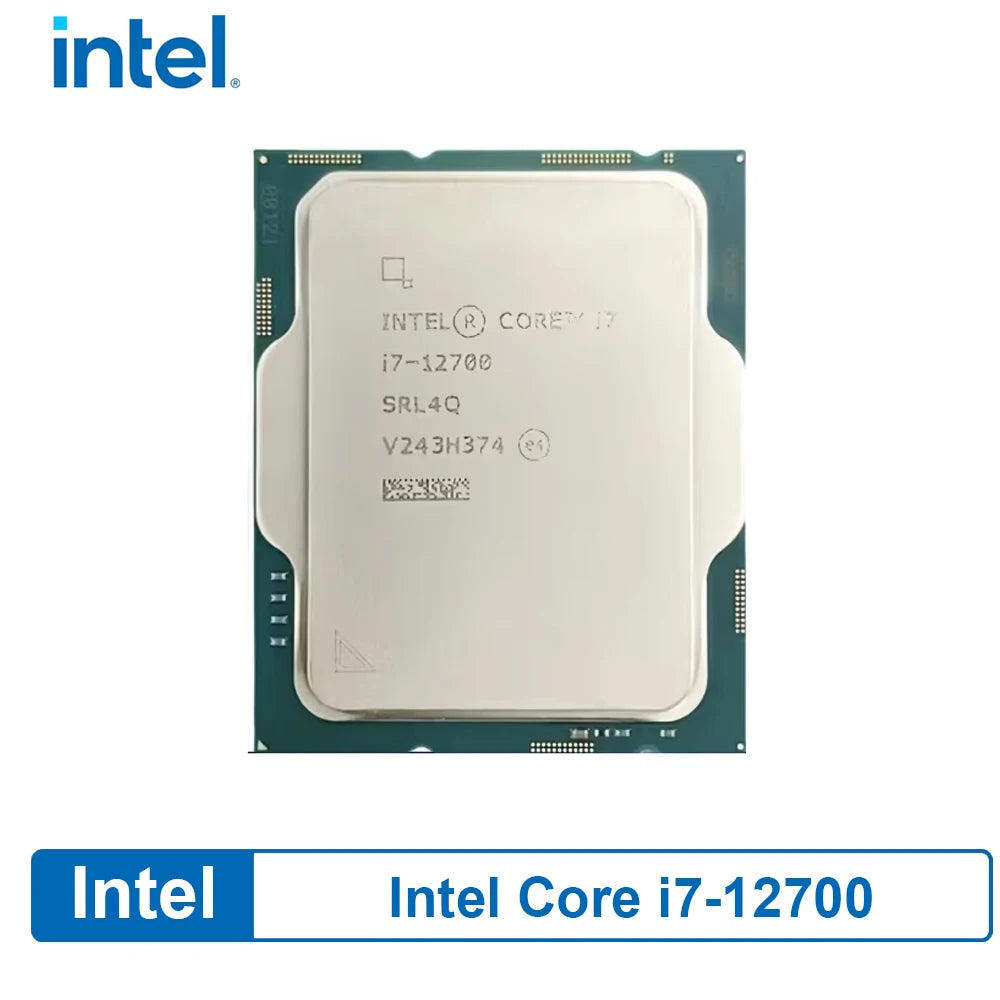 Processore CPU Desktop Intel Core i7-12700 LGA1700 12-Core 20T Senza Dissipatore