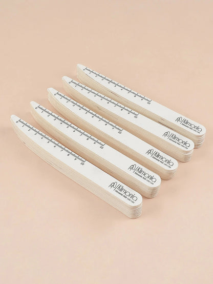 10/50/100 Pezzi di Lime per Unghie Professionali 100 180 in Legno Bianco, Carta Abrasiva per Unghie, Set di Strumenti per Manicure e Salone
