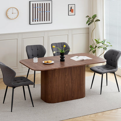 EGOONM Tavolo da pranzo rettangolare in legno massello in stile nordico, tavolo da pranzo per lettura e tempo libero, 160 * 90 cm