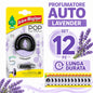 Confezione da 6 o 12 Arbre Magique POP Lavanda, profumatori auto solidi, fragranza decisa e fresca, formato scorta per auto, furgone, armadio e piccoli ambienti