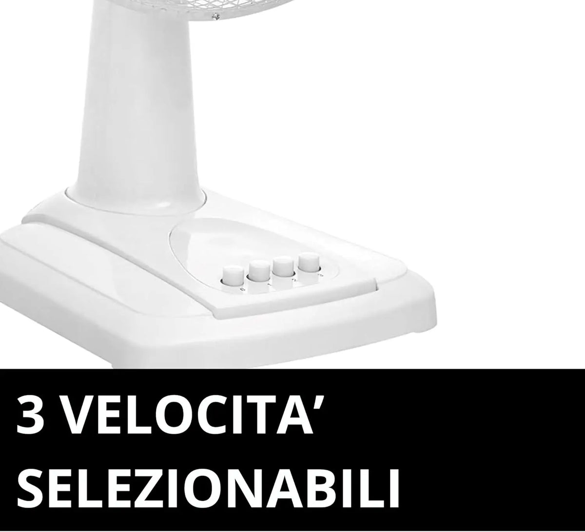 Ventilatore da Tavolo 40CM INN-502 con 3 Velocità, Inclinabile, Oscillazione Automatica, Griglia di Sicurezza, Potente 45W, Silenzioso ed Efficiente per Casa e Ufficio