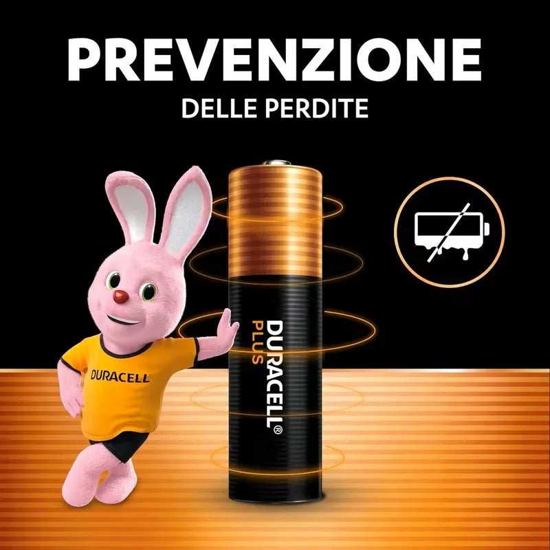 12 Batterie DURACELL Plus AAA – Confezione da 12 – 1.5 V Alcaline – Fino al +150 % di Durata – Active POWER BOOST