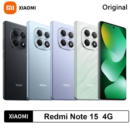 Xiaomi Redmi Note 15 Versione Globale Smartphone 4G 6.77'' AMOLED 120Hz Fotocamera 108MP Batteria 6000mAh NFC MTK Helio G100-Ultra Telefono Cellulare