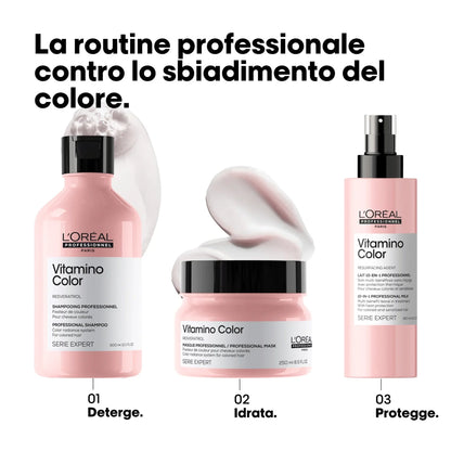 L'Oréal Professionnel Paris Shampoo Professionale per Capelli Colorati Vitamino Color Serie Expert, Formula Anti-sbiadimento 500 ml / 1500 ml
