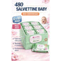 480 Salviette Umide in Fibra Ultra-Morbida per Cura Profonda e Idratazione, Ideali per Pelli Sensibili, Profumo Fresco, Box 6 Confezioni x 80 Pezzi Salviette - Bestline