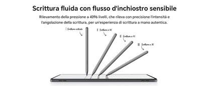HONOR CHOICE penna per HONOR Pad 10/9/X9a, ad alta sensibilità, Palm Rejection, penna touch per tablet con rilevamento dell'inclinazione, penna capacitiva con 1 punta di ricambio